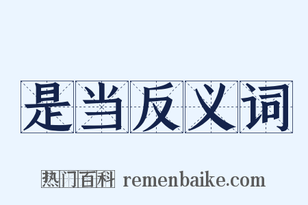 是当反义词是什么意思的图片